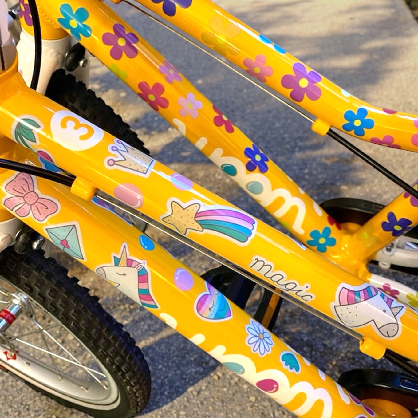 Sticker wasserfest Einhorn