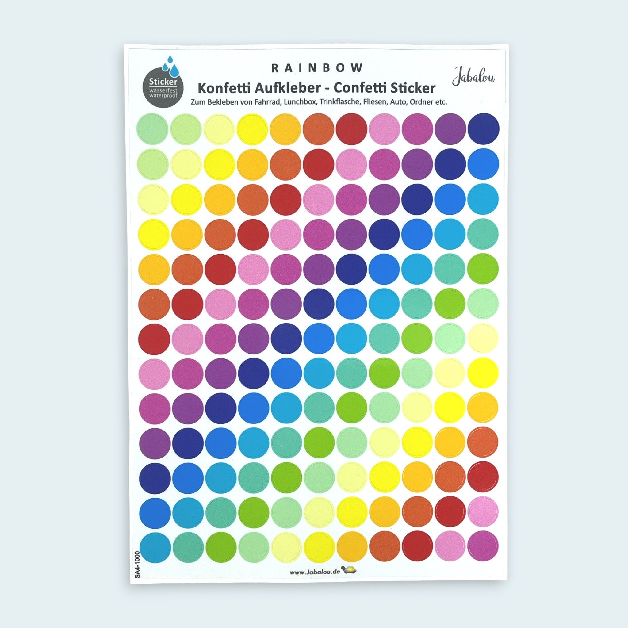 Fahradsticker Confetti RAINBOW