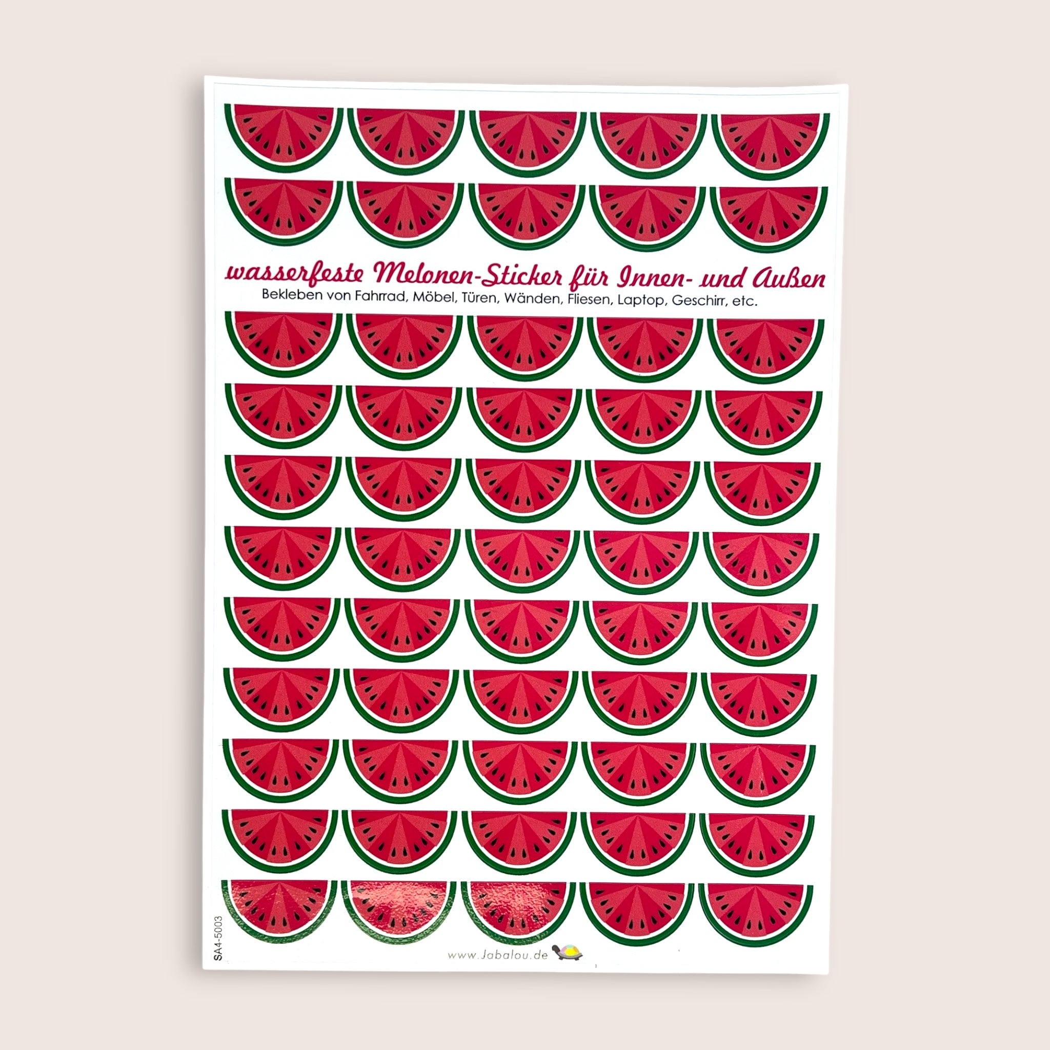 Fahrradaufkleber Melonen