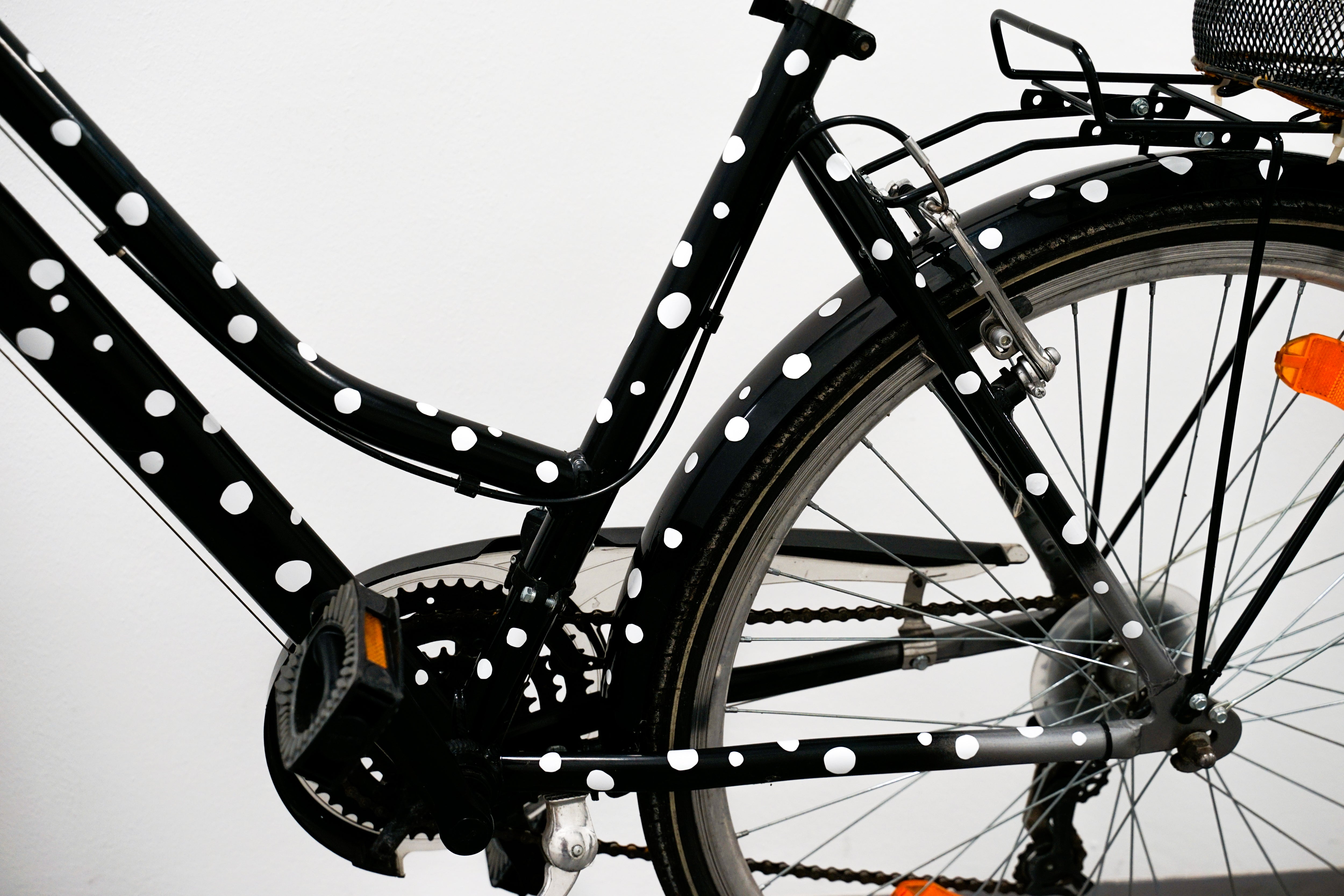 REFLECT Fahrradaufkleber Punkte WEISS