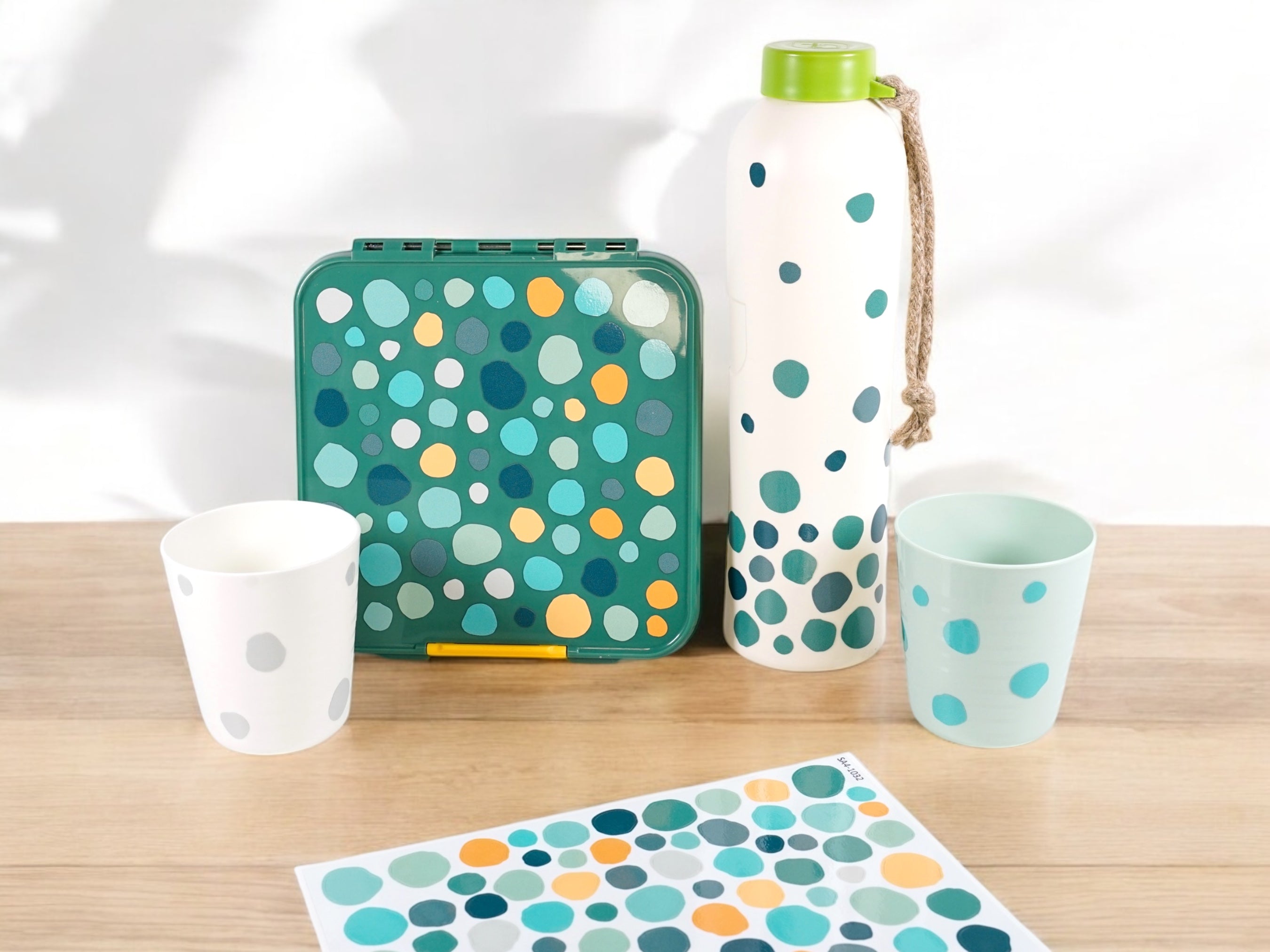 Punkte Sticker A4 spülmaschinenfest waterworld