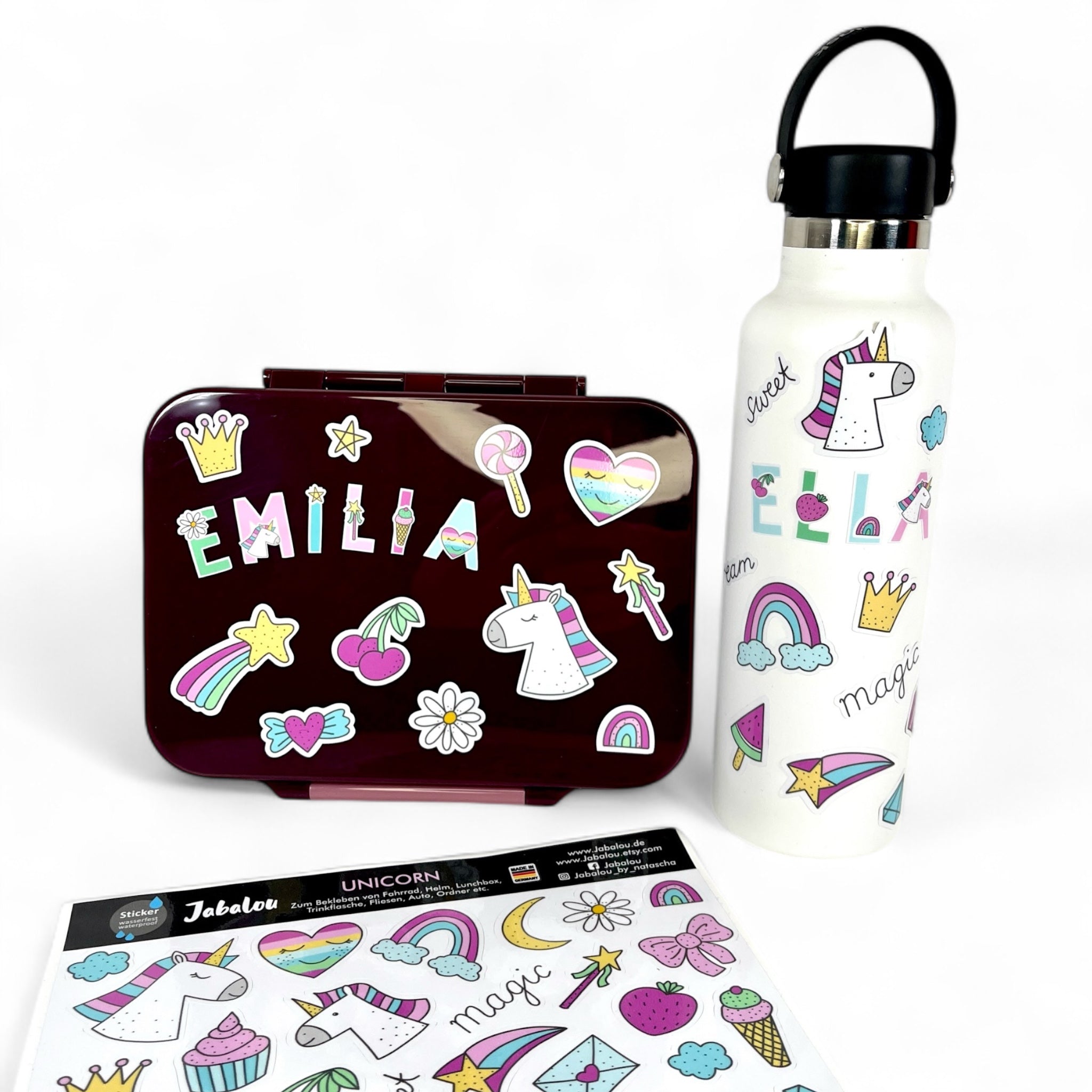 Sticker wasserfest Einhorn