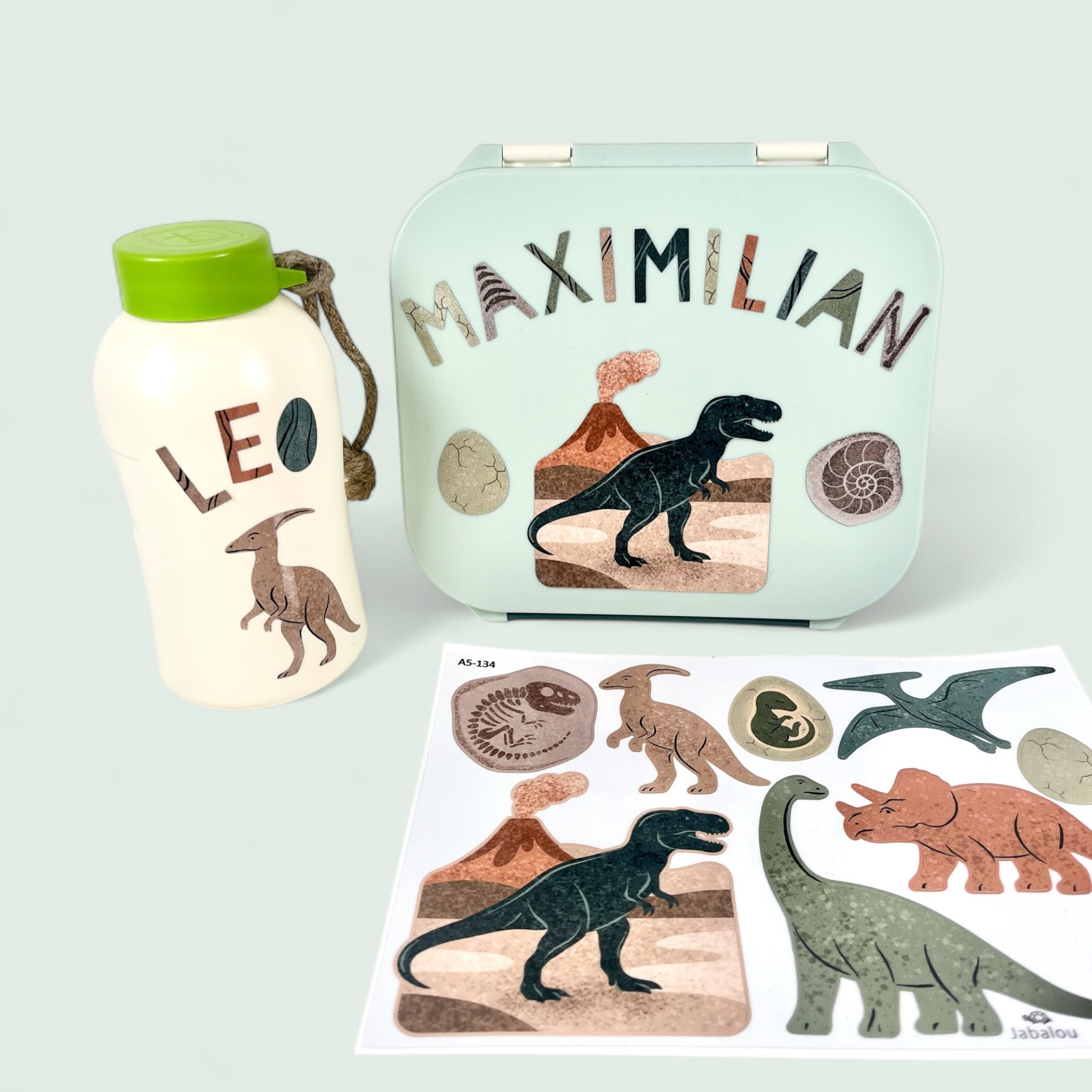 Dino spülmaschinenfeste Aufkleber in Größe A5