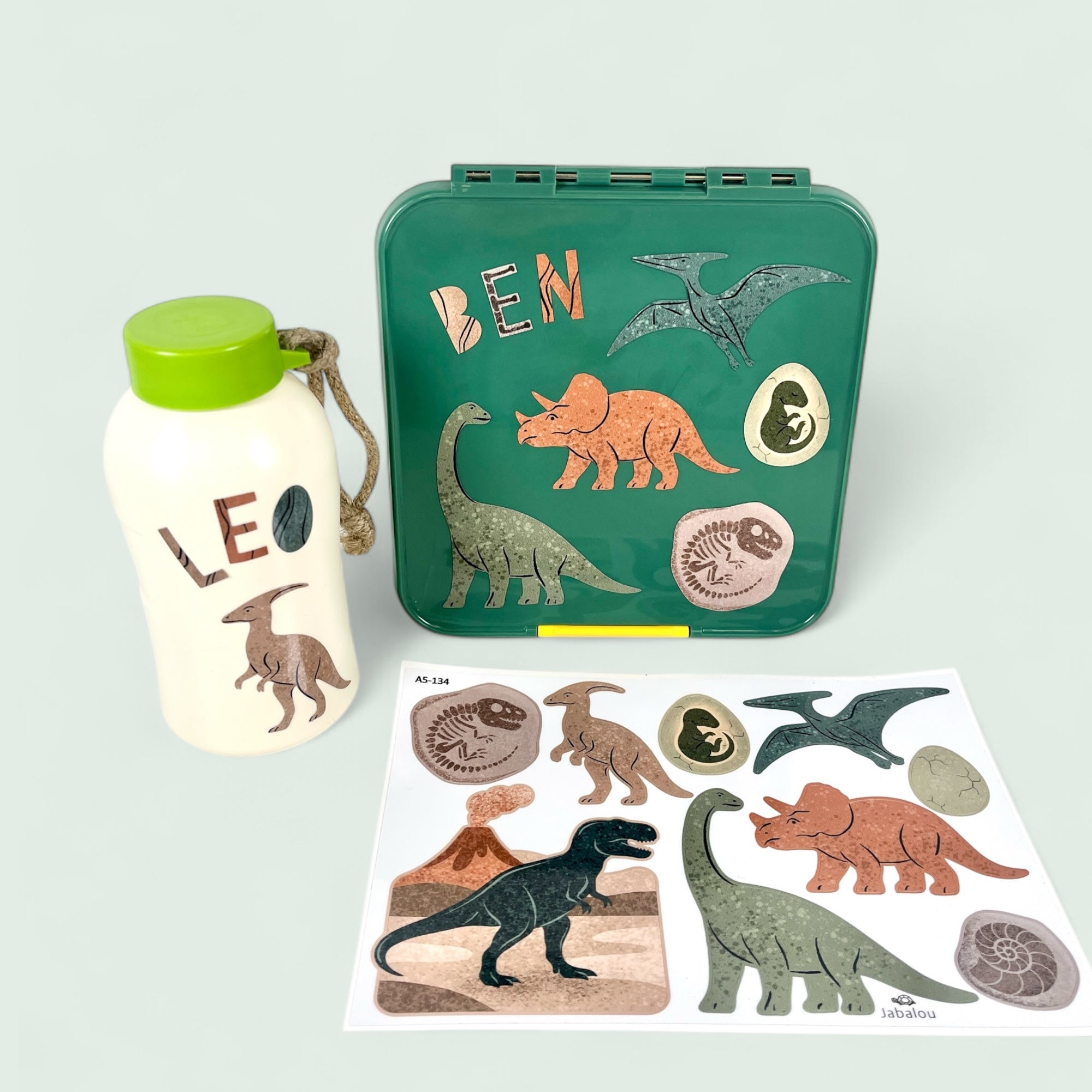 Dino spülmaschinenfeste Aufkleber in Größe A5