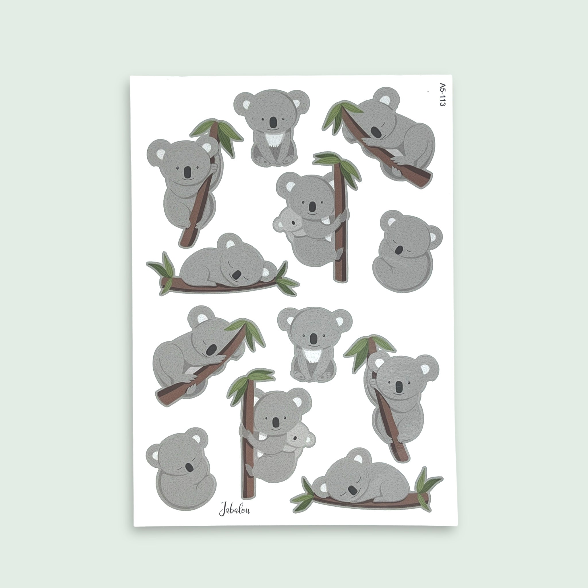 Koala Sticker wasserfest A5