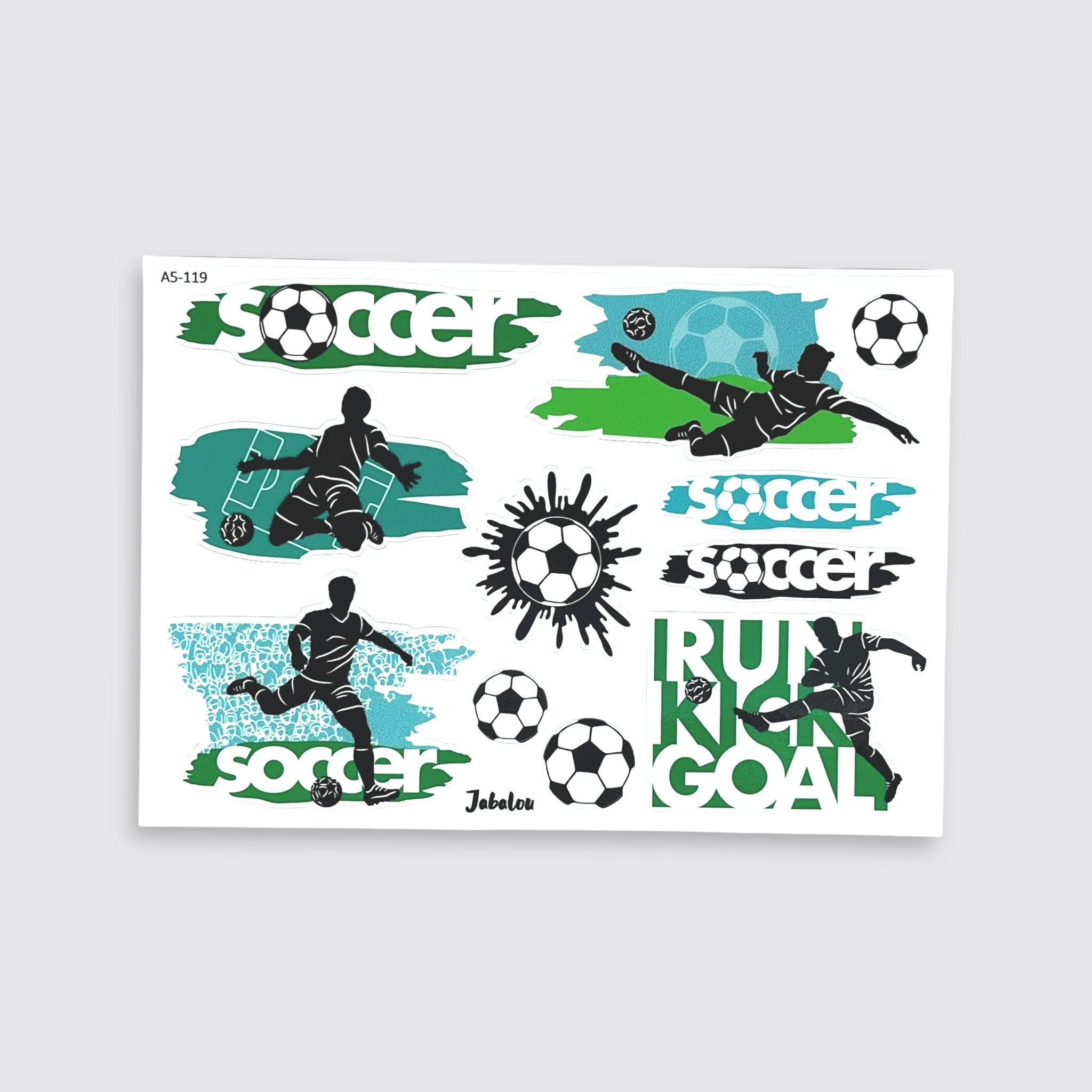 Sticker spülmaschinenfest Fußball soccer boy