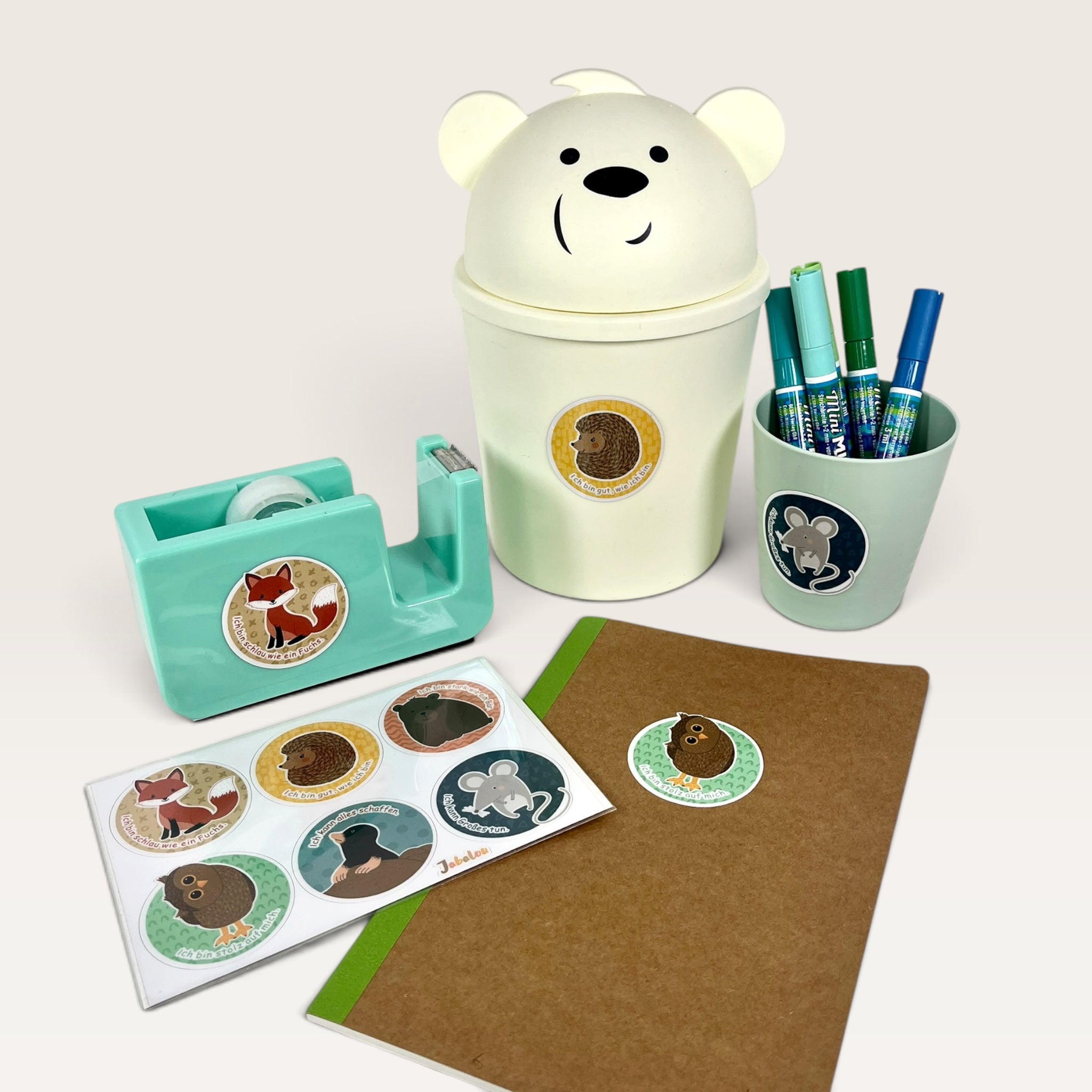 Kinder Affirmation Sticker zum Schulstart