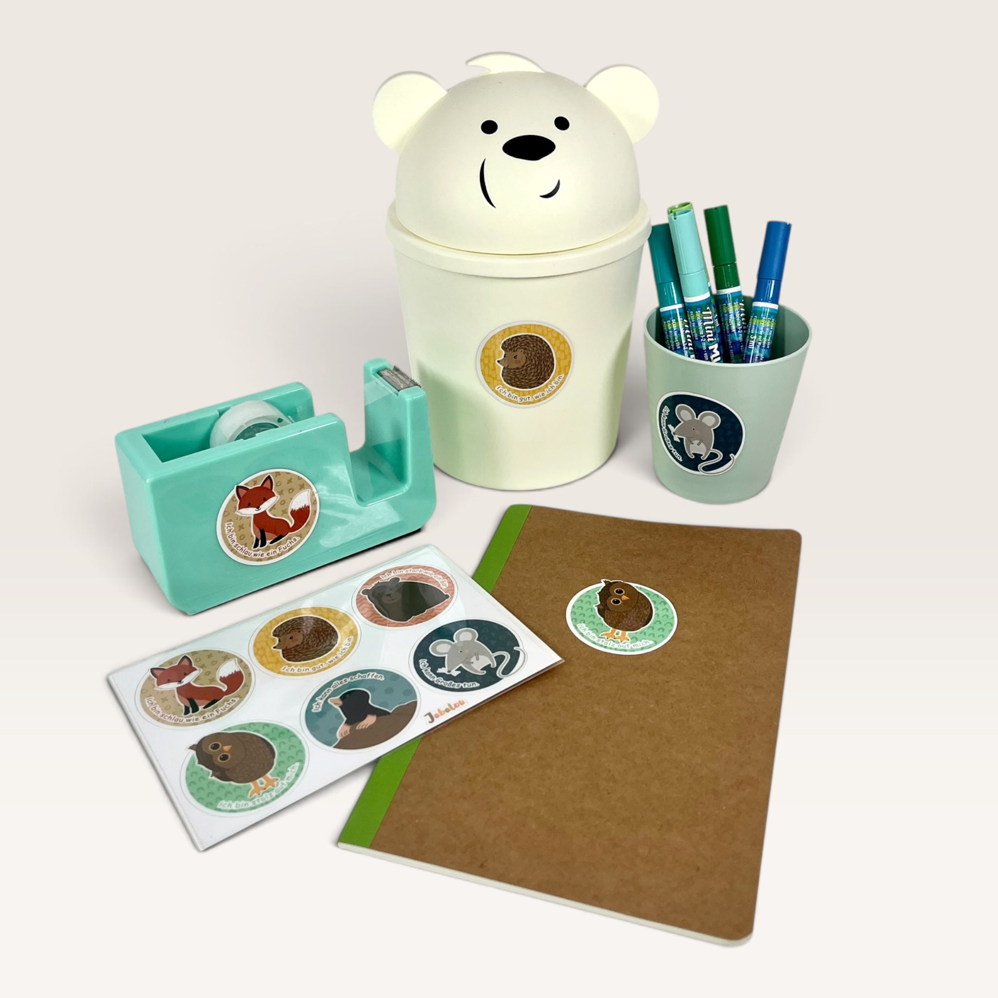 Kinder Affirmation Sticker zum Schulstart
