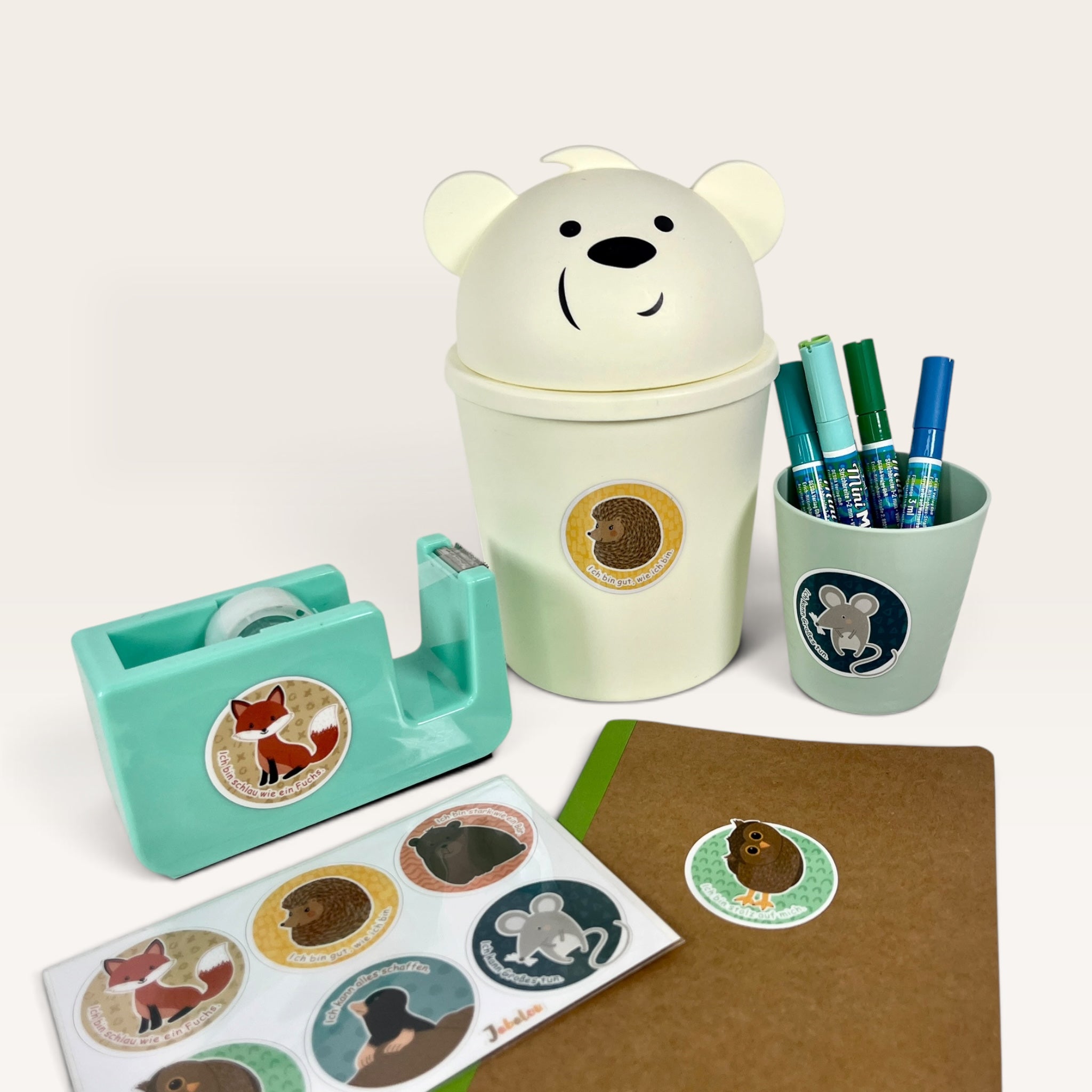 Kinder Affirmation Sticker zum Schulstart