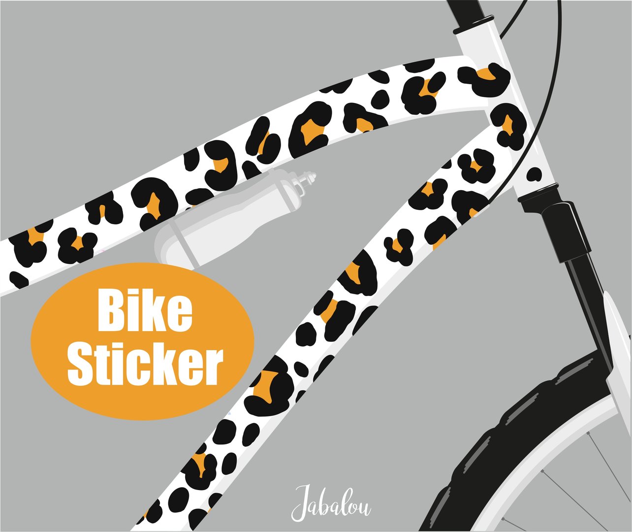 Fahradsticker Animal Print nature