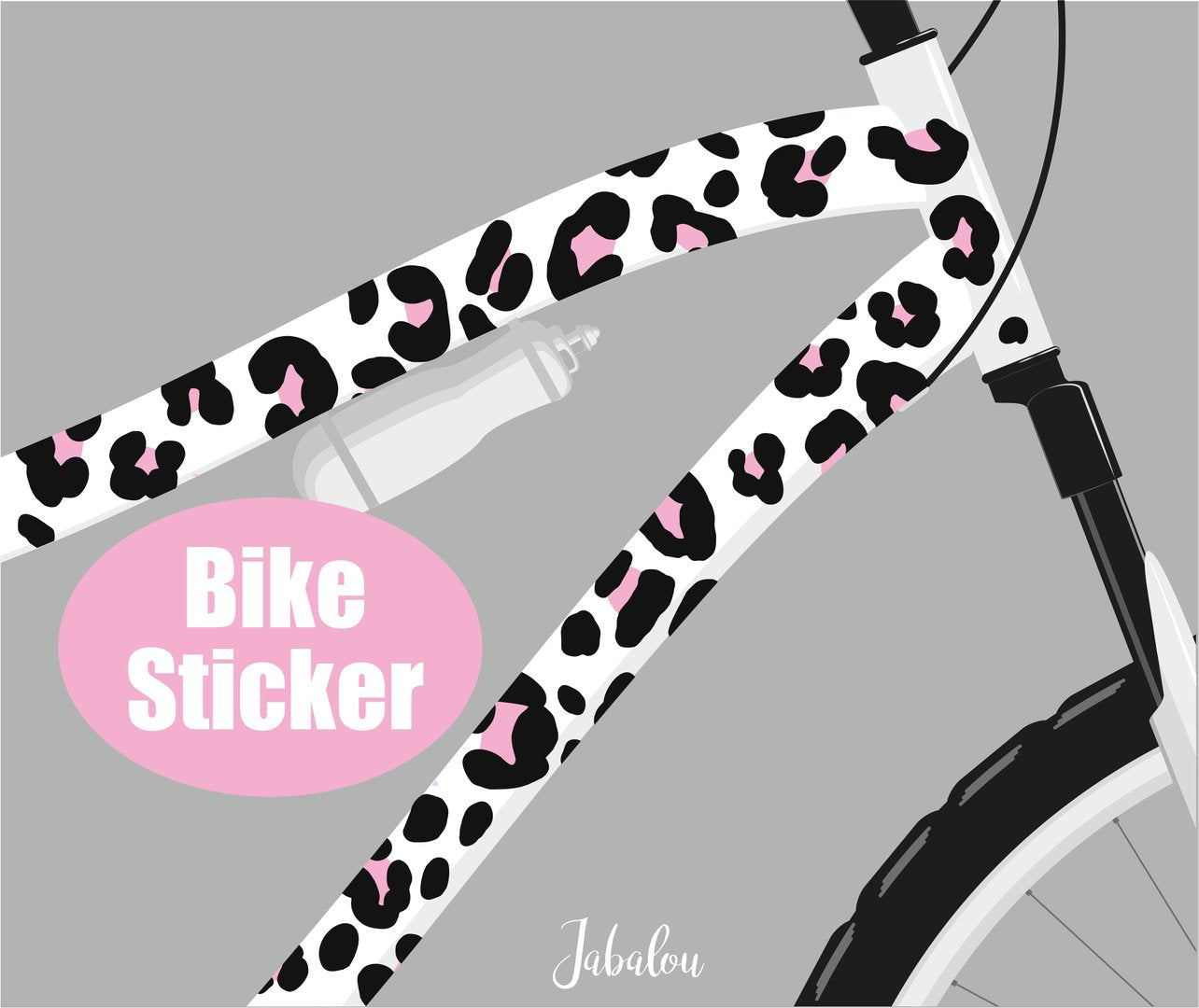 Aufkleber Animal Print pink wasserfest