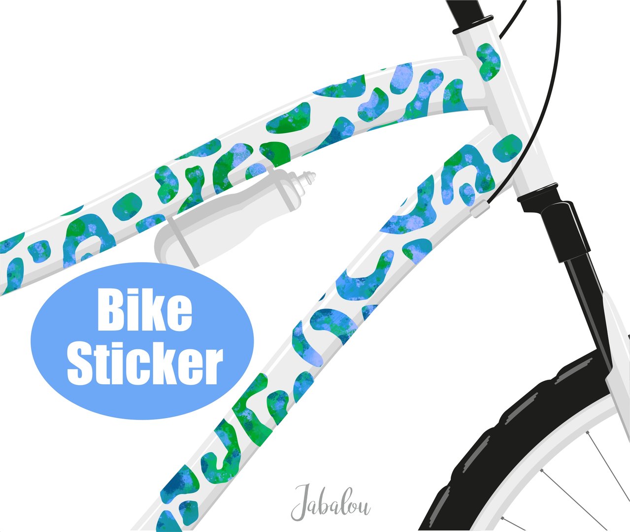 Fahradsticker Animal Print sea