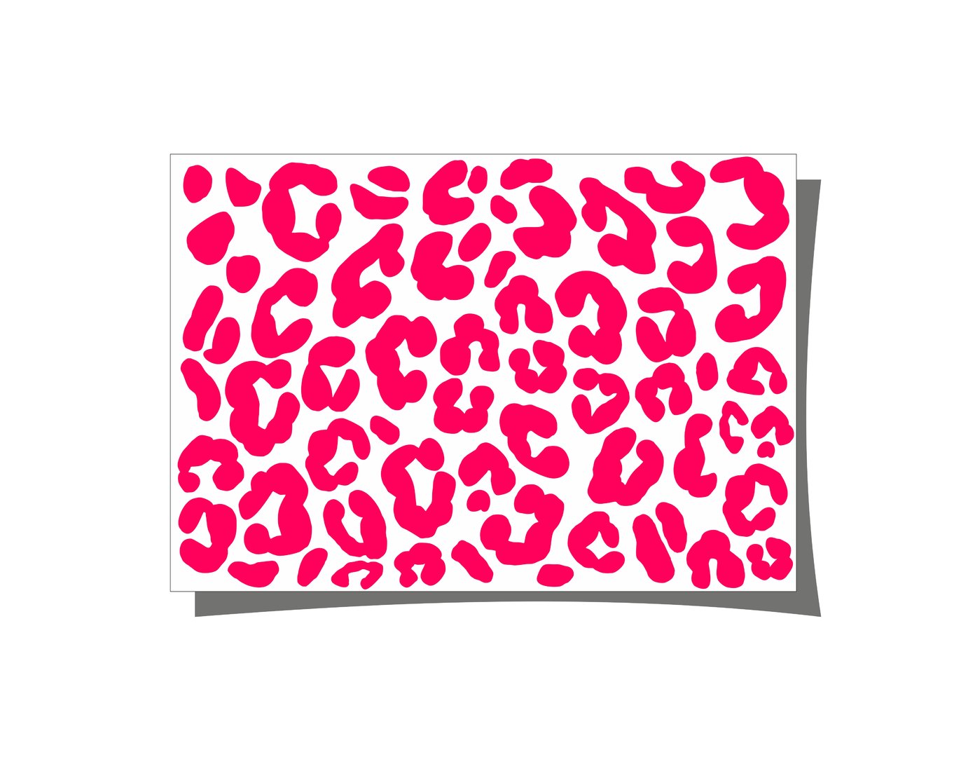 NEON Sticker Animal Print spülmaschinenfest