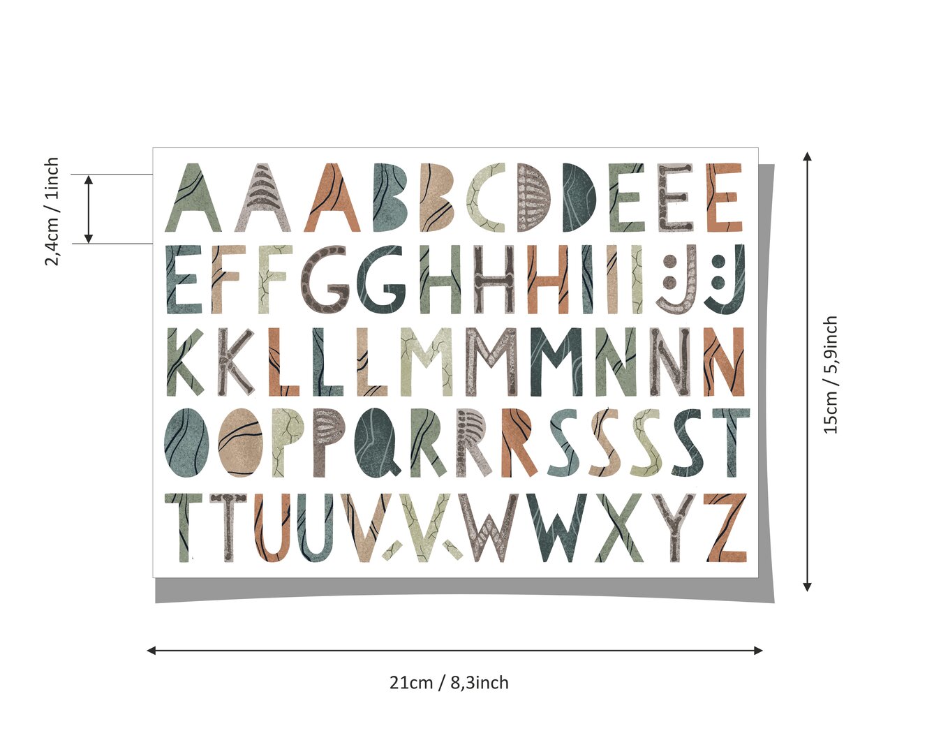 Buchstaben Sticker DINOSAURIER spülmaschinenfest – Brotdosen & Trinkflaschen personalisieren