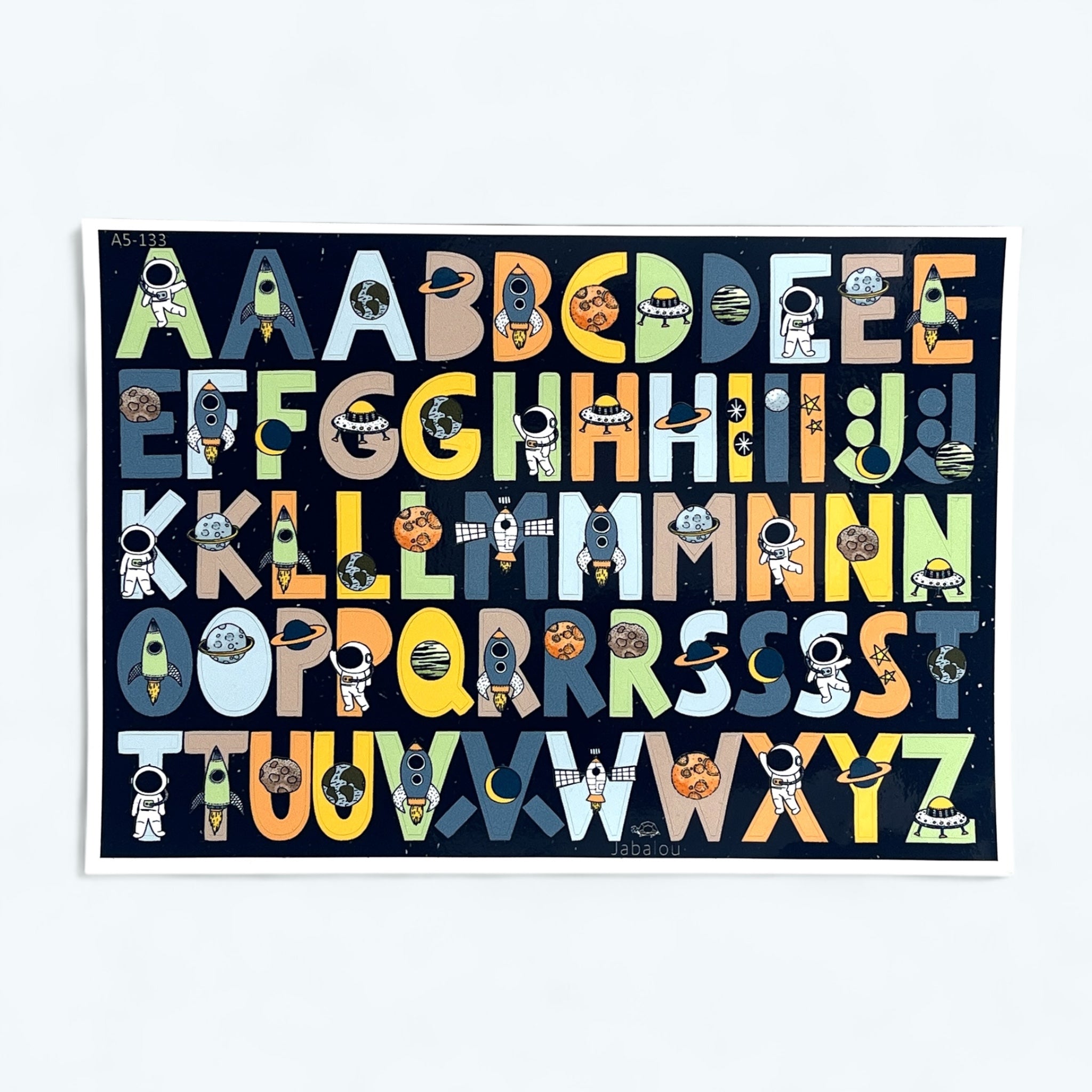 Buchstaben Sticker WELTRAUM spülmaschinenfest – Brotdosen & Trinkflaschen personalisieren