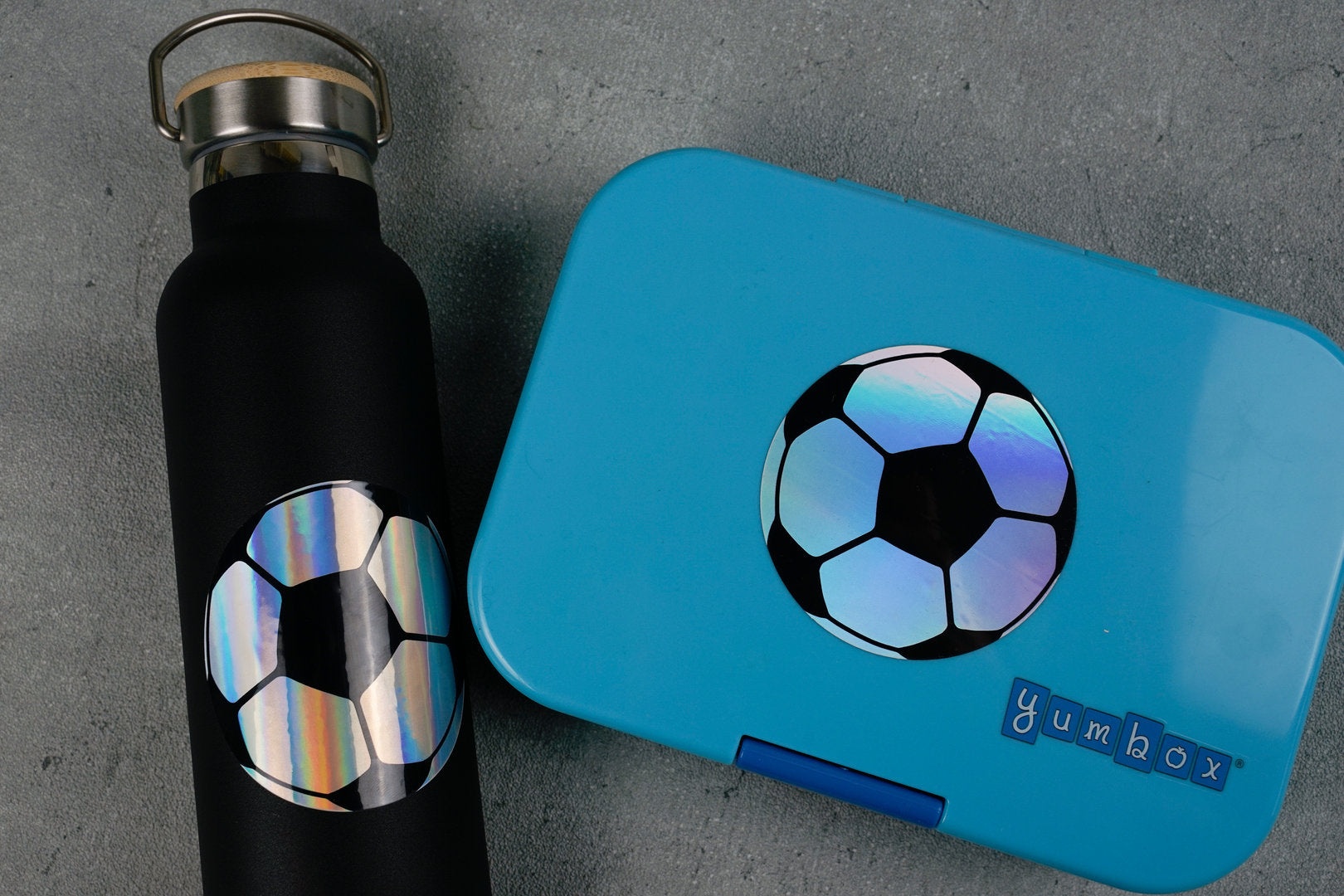 Holographic Fußball Sticker wasserfest