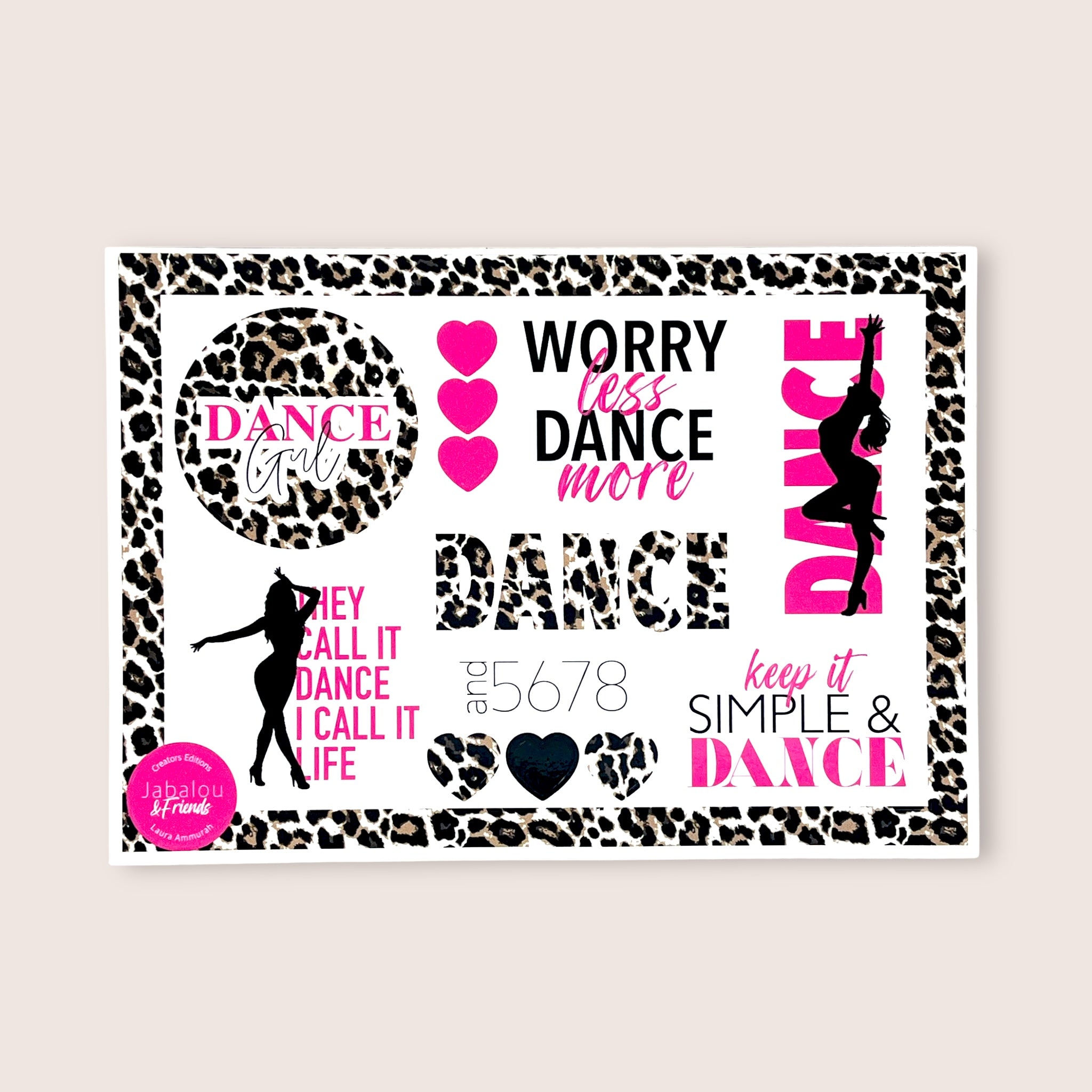 Stickerbogen „Dance“ by Laura Ammurah (A5) spülmaschinenfest