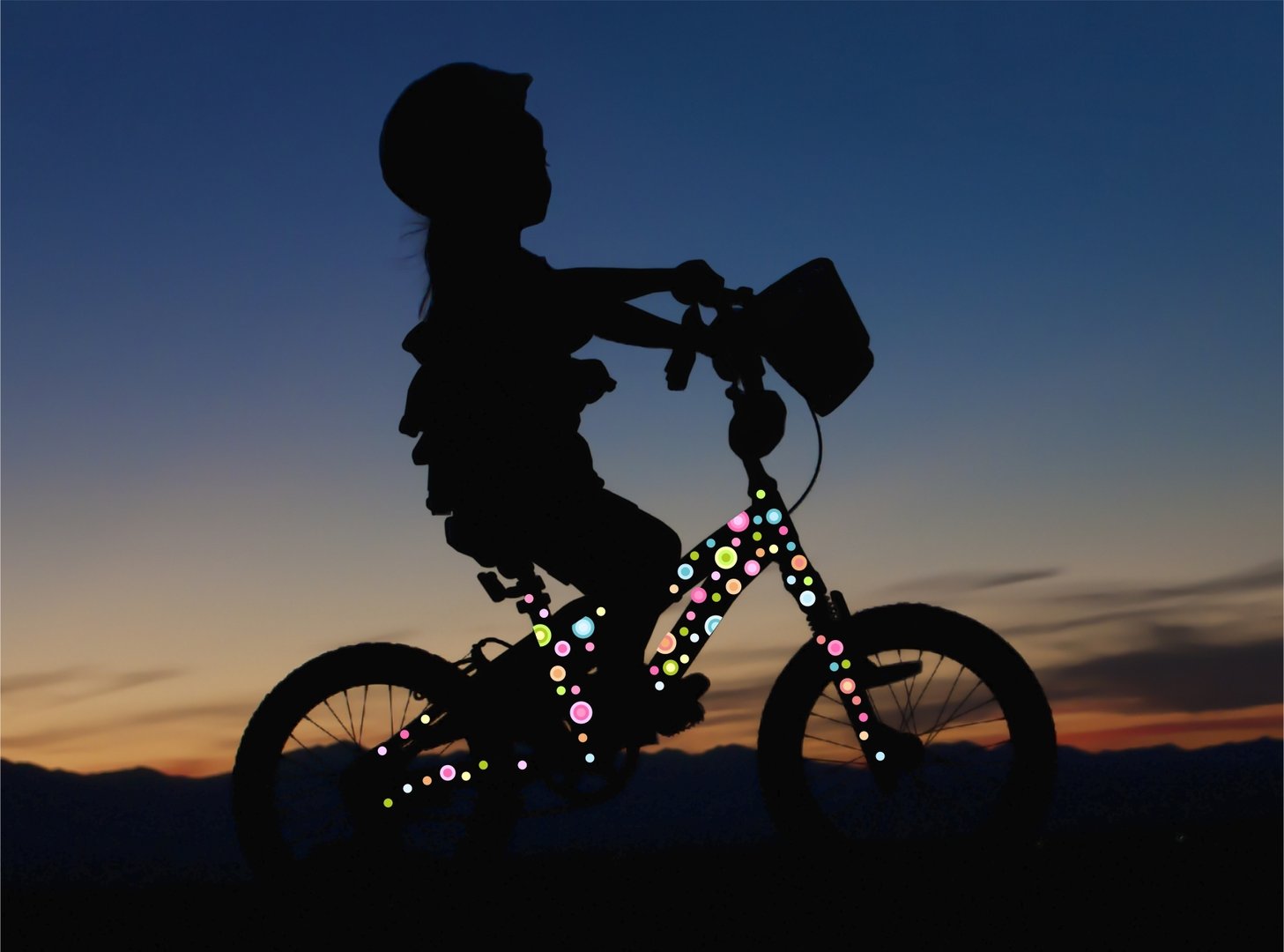 REFLECT Fahrradaufkleber Dots Punkte