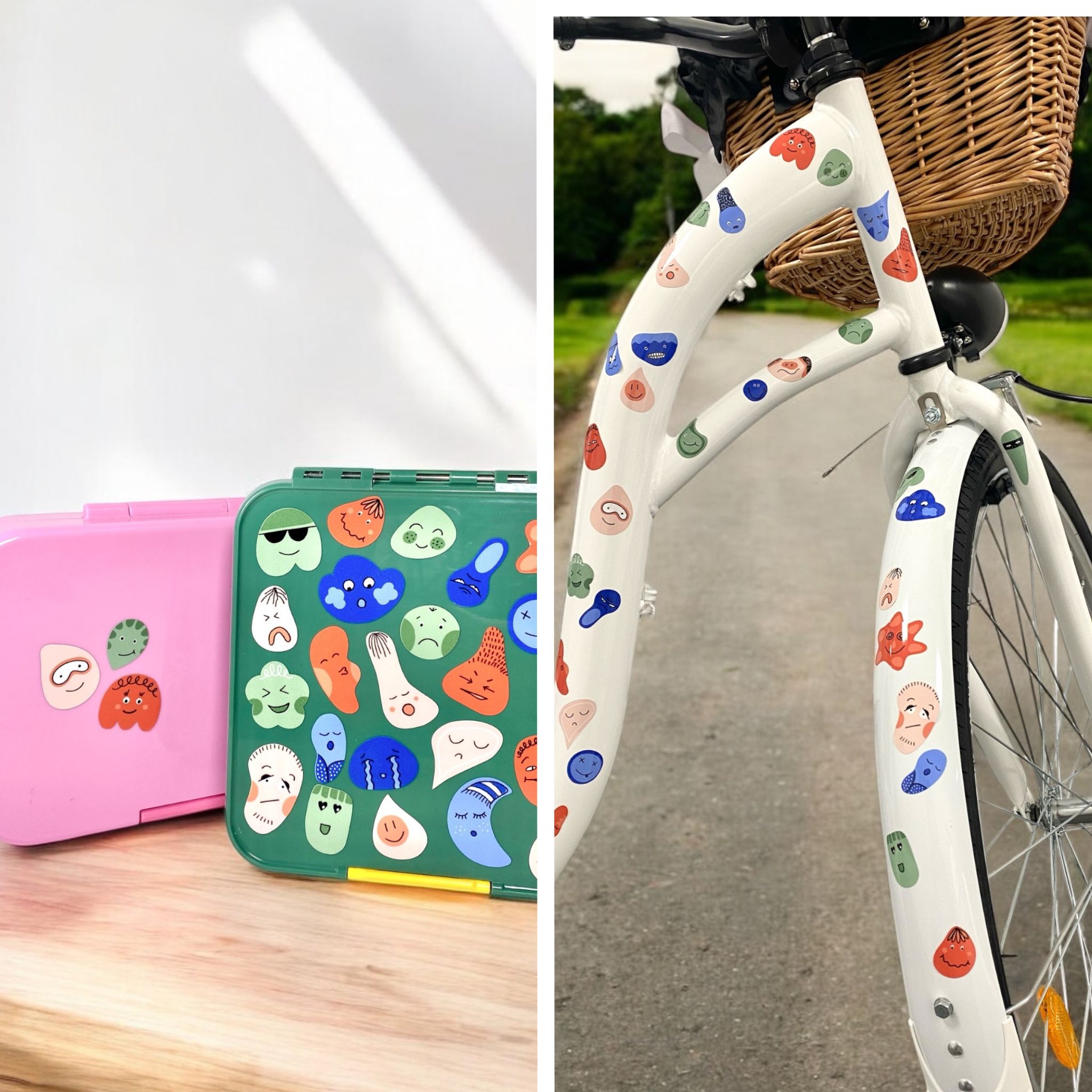 Aufkleber Emotion Smiley Girl wasserfest