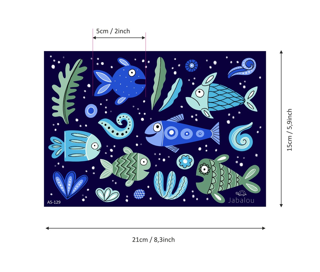 Sticker Fische spülmaschinenfest