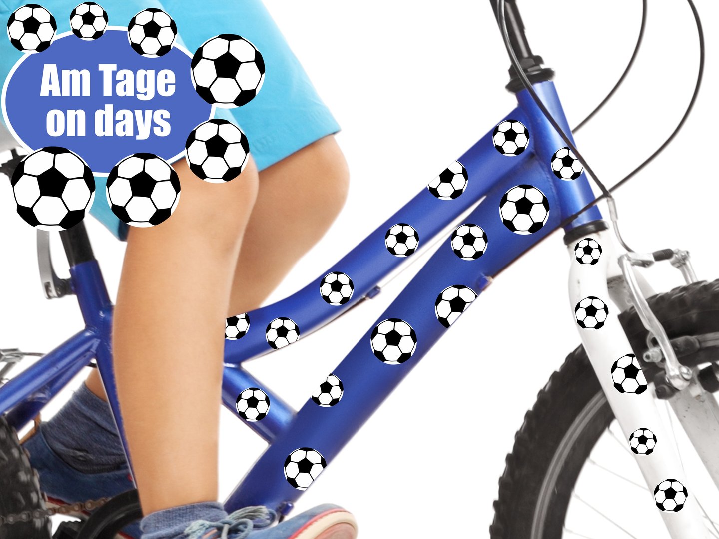 REFLECT Fahrradaufkleber Fußbälle