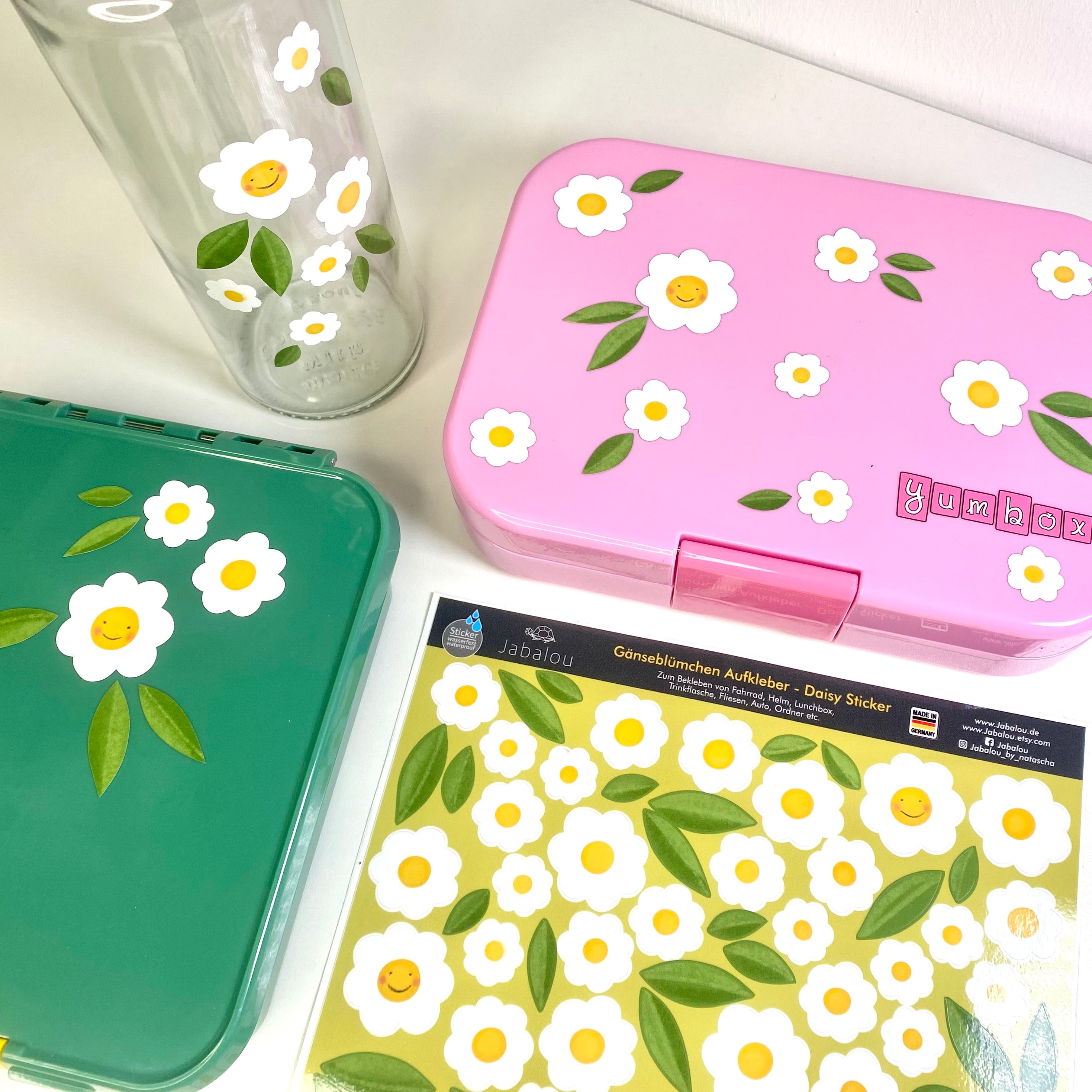 Fahrradsticker Gänseblumen - Margeriten