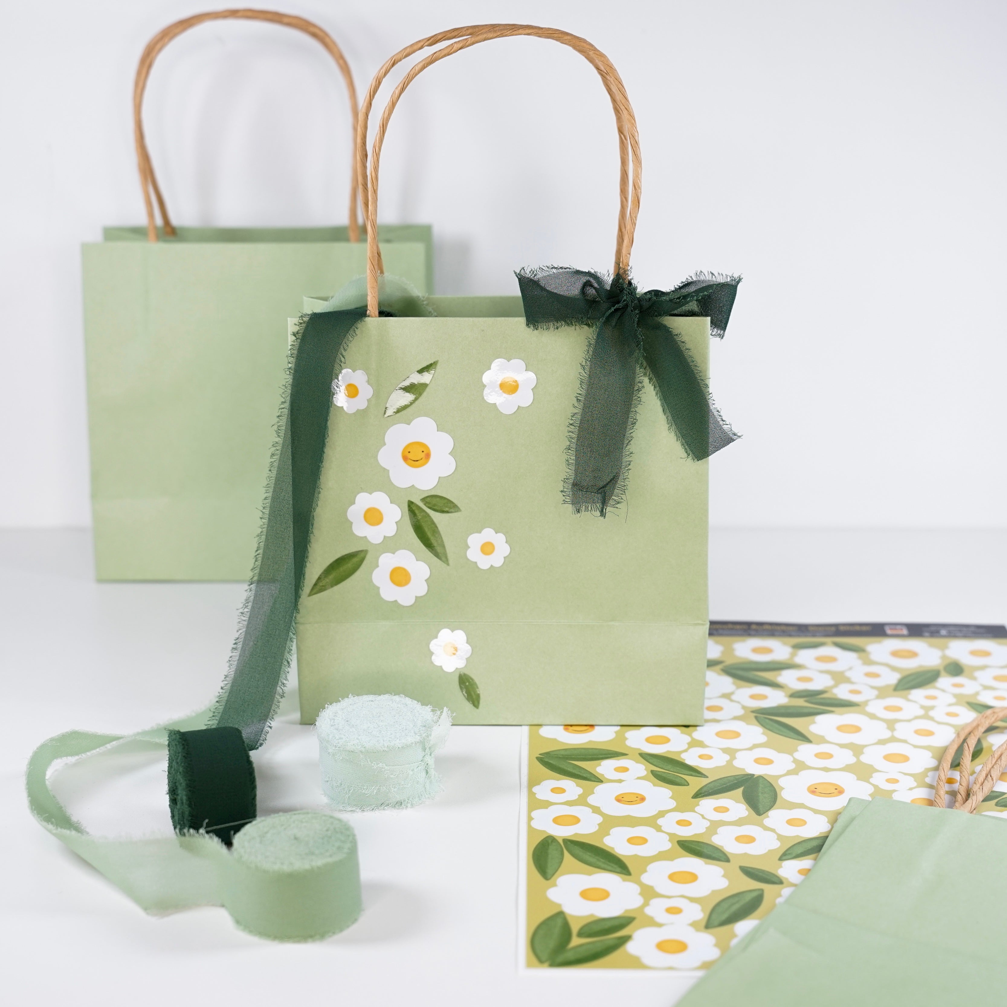 Fahrradsticker Gänseblumen - Margeriten