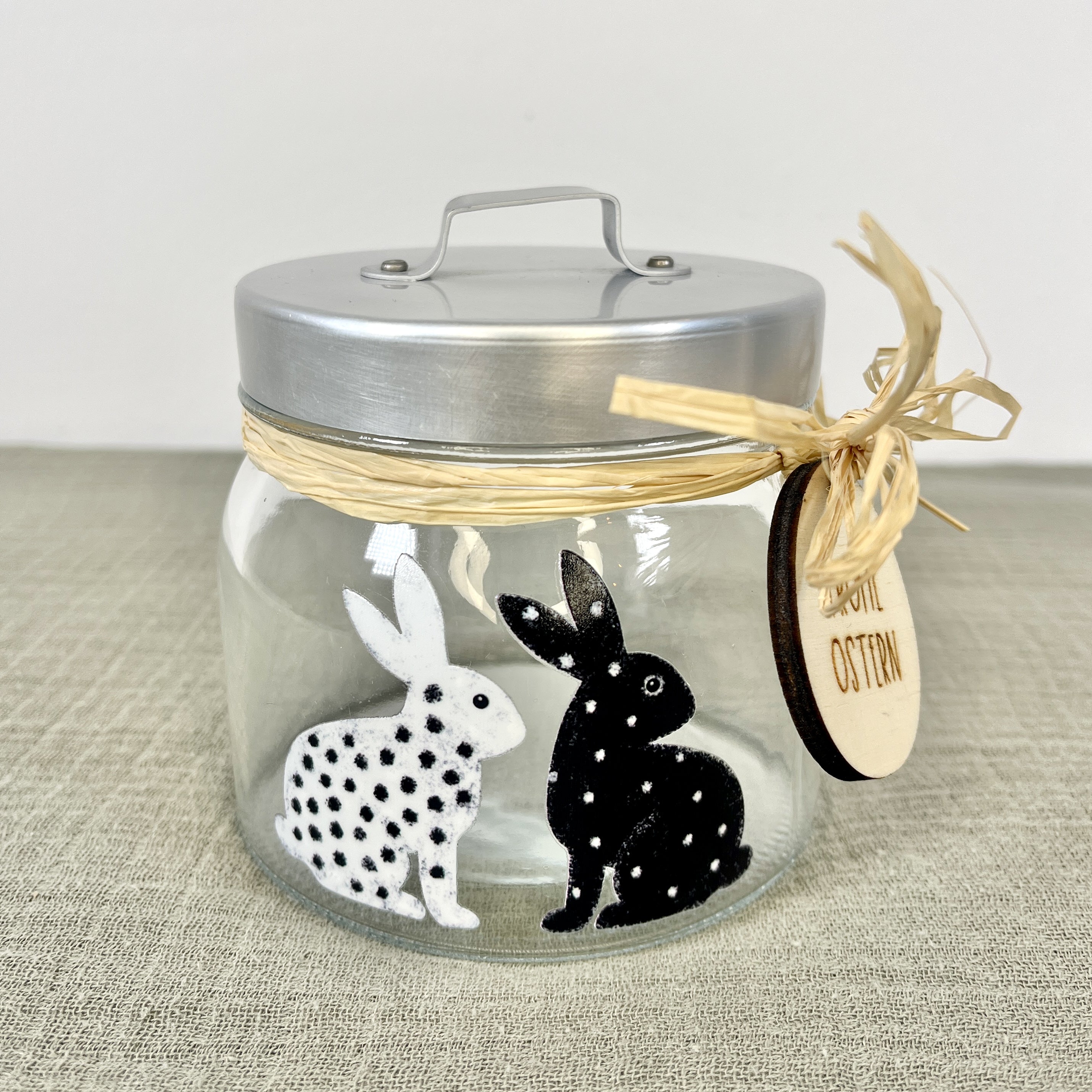 Rub on Hasen Sticker A5 randlos