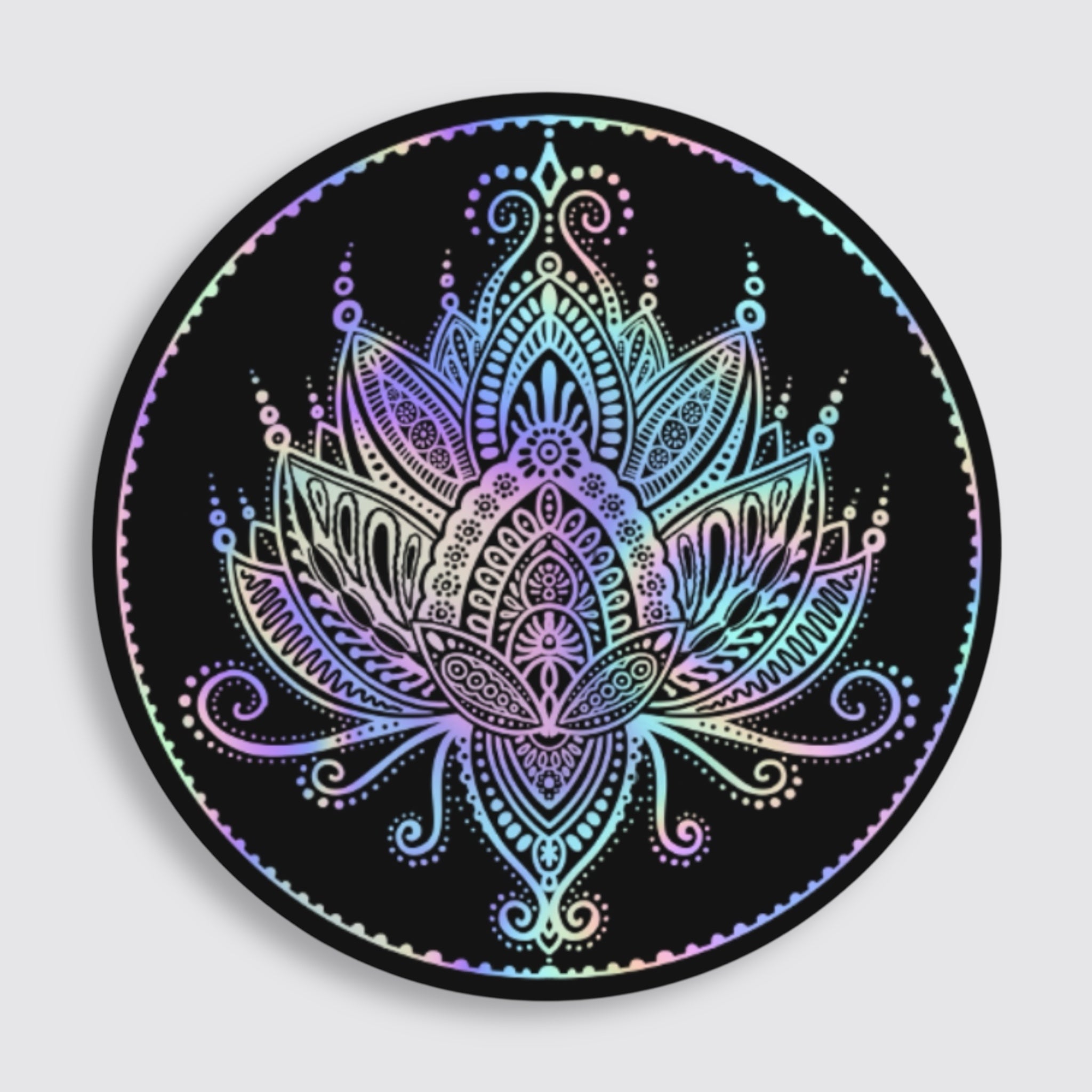 Holographic Lotusblume Sticker wasserfest