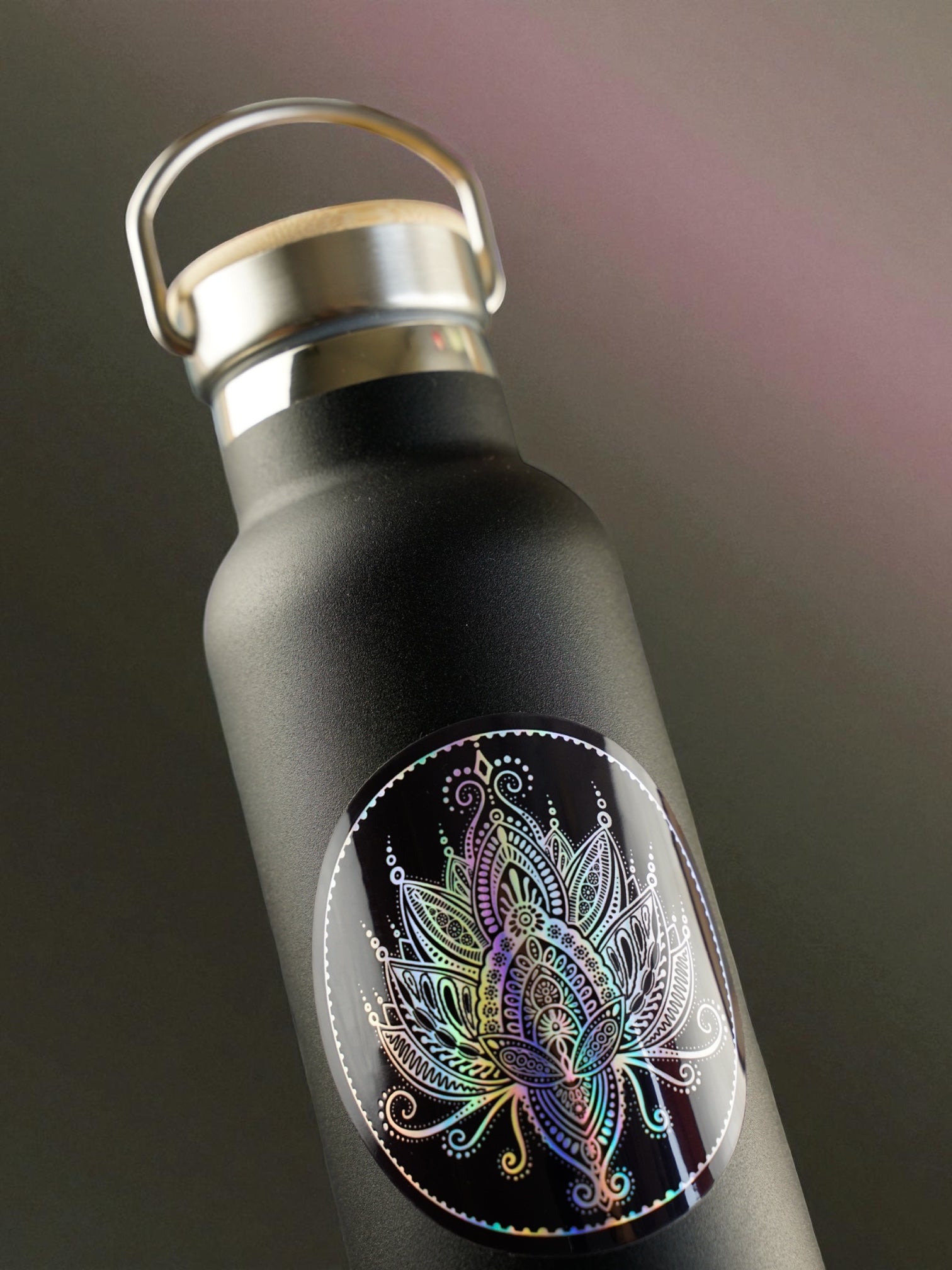 Holographic Lotusblume Sticker wasserfest