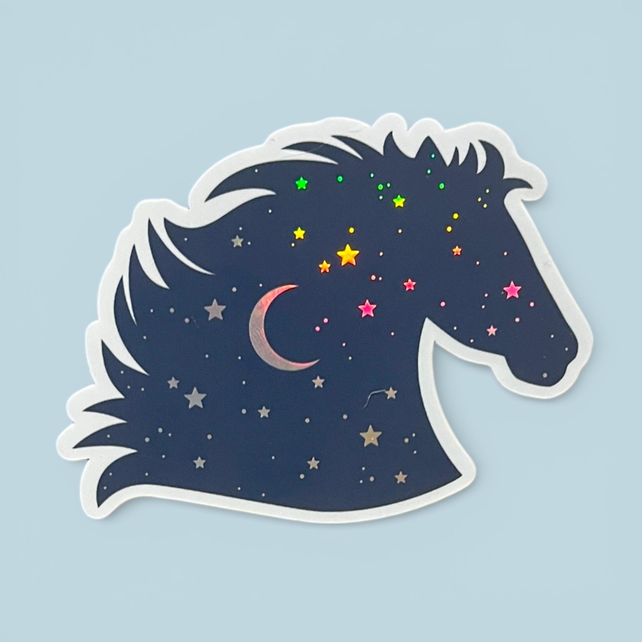 Holographic Pferd Sticker wasserfest
