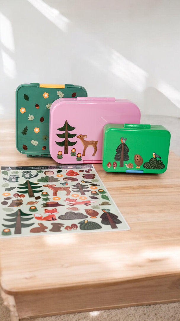 Sticker spülmaschinenfest A4 Wald / Waldtiere