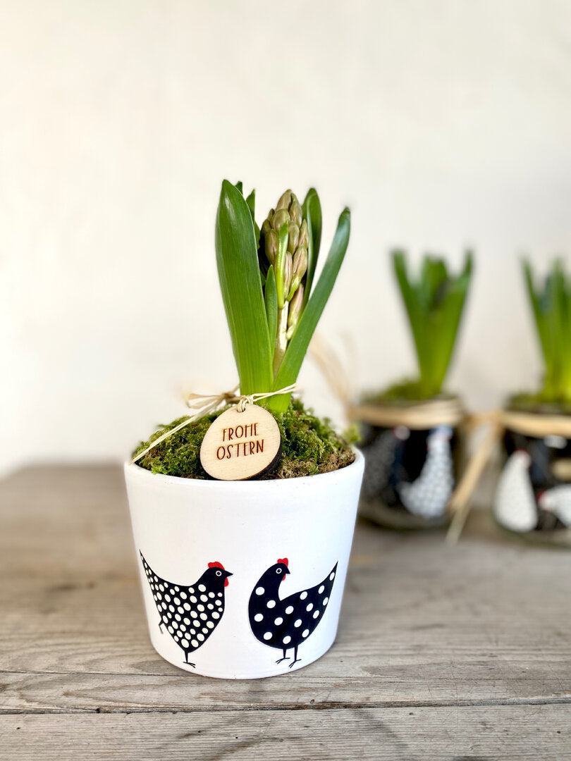 Rub on Hühner Sticker A5 randlos