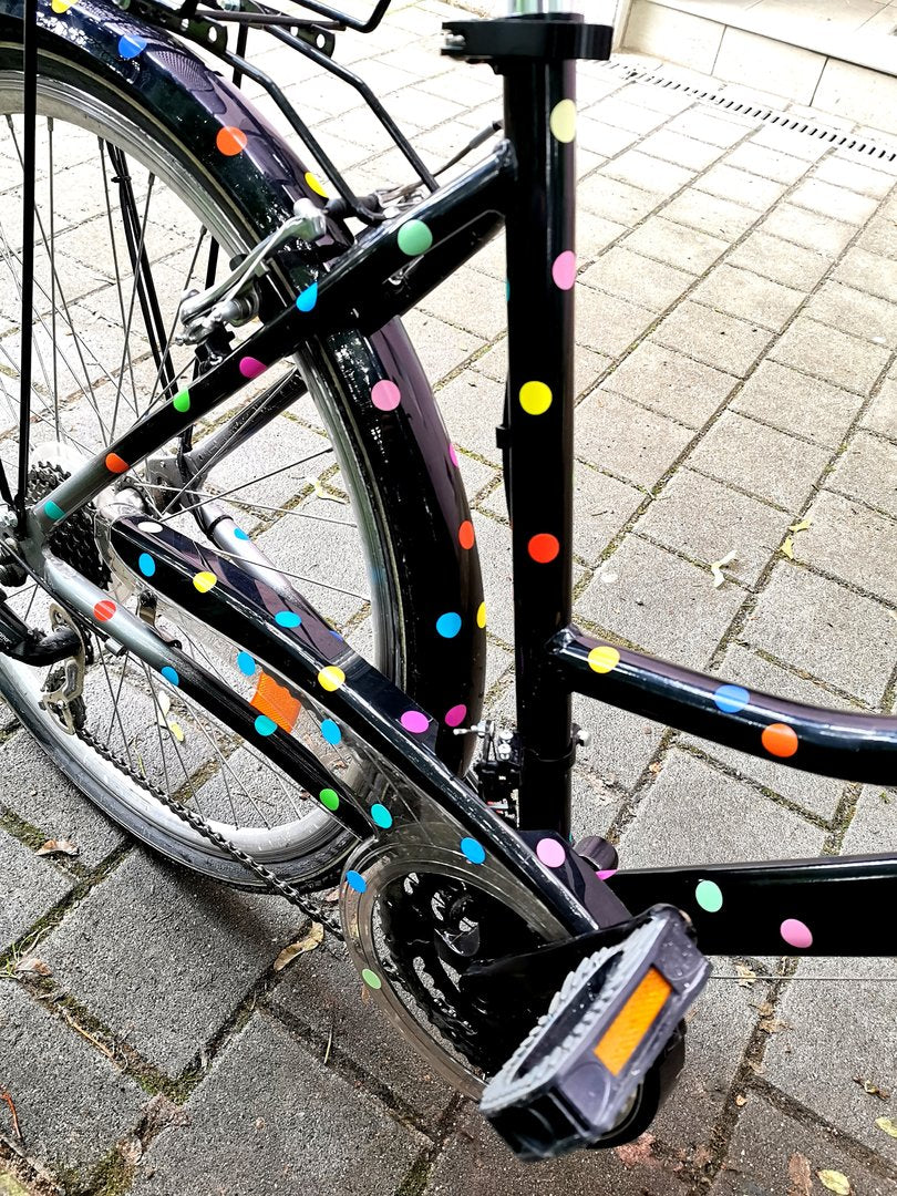 Fahradsticker Confetti RAINBOW