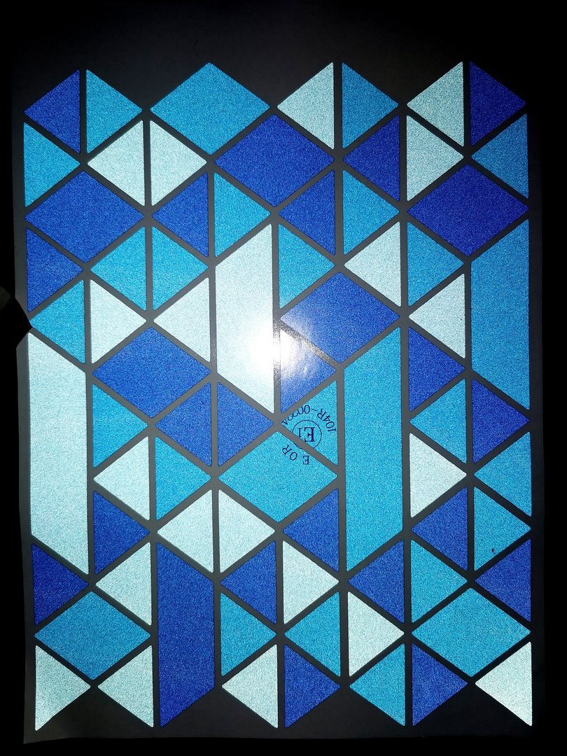 REFLECT Fahrradaufkleber Triangle blau