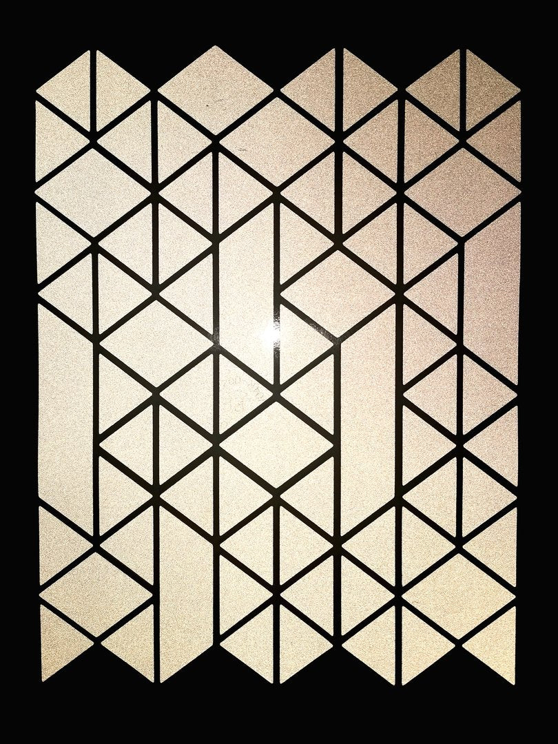 REFLECT Fahrradaufkleber Triangle weiß