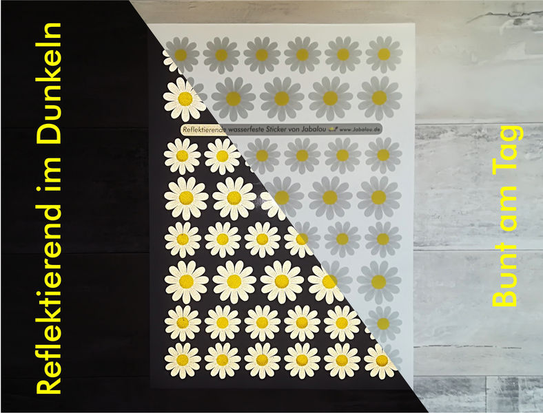 REFLECT Fahrradaufkleber Margeriten