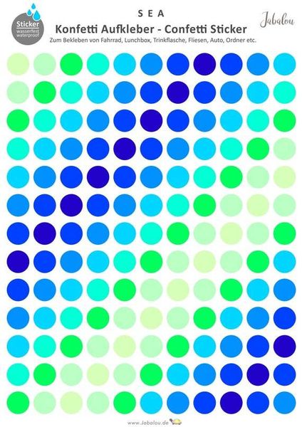 Fahradsticker Confetti SEA
