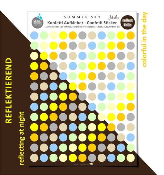 REFLECT Fahrradaufkleber Confetti SUMMERSKY