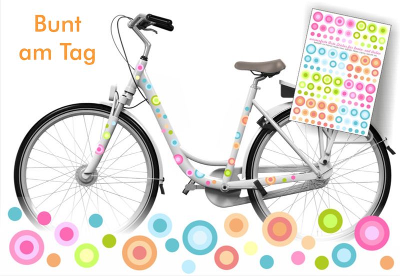 REFLECT Fahrradaufkleber Dots Punkte