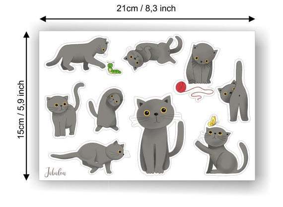 Sticker Abby die Katze