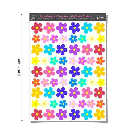 REFLECT Fahrradaufkleber Blüten bunt