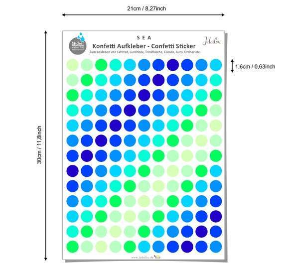 Fahradsticker Confetti SEA