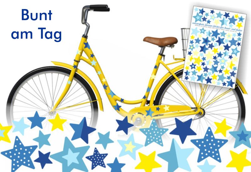 REFLECT Fahrradaufkleber Sterne