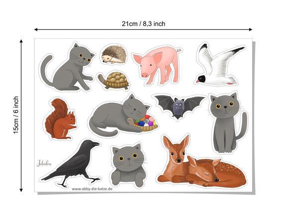 Sticker wasserfest Abby und die Farben des Glücks