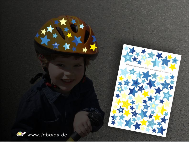 REFLECT Fahrradaufkleber Sterne