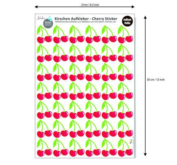 REFLECT Fahrradaufkleber Kirschen