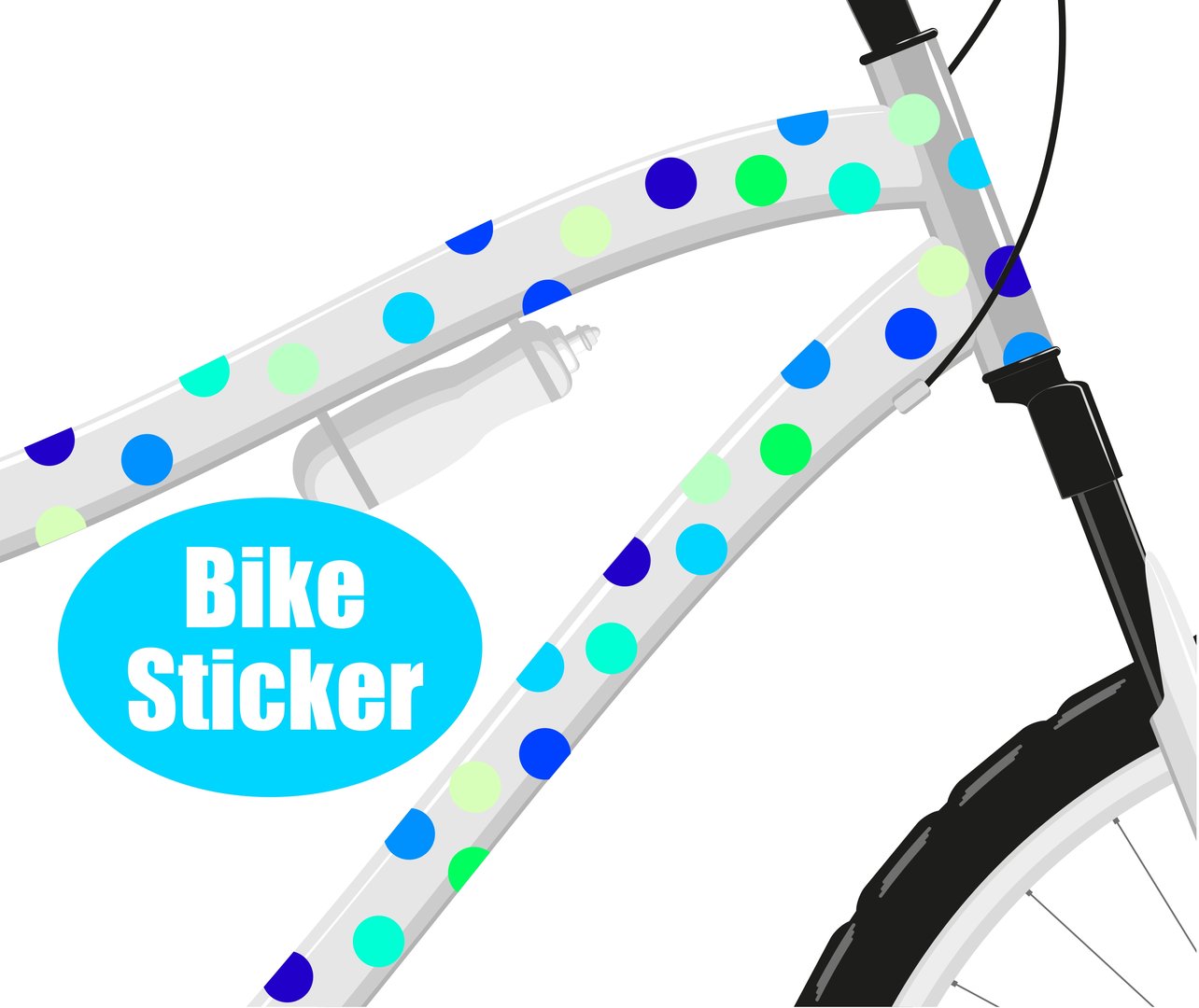 Fahradsticker Confetti SEA