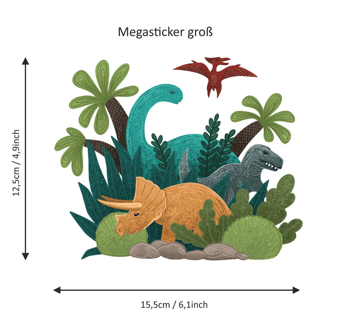 Sticker Dinoworld wasser- und spülmaschinenfest