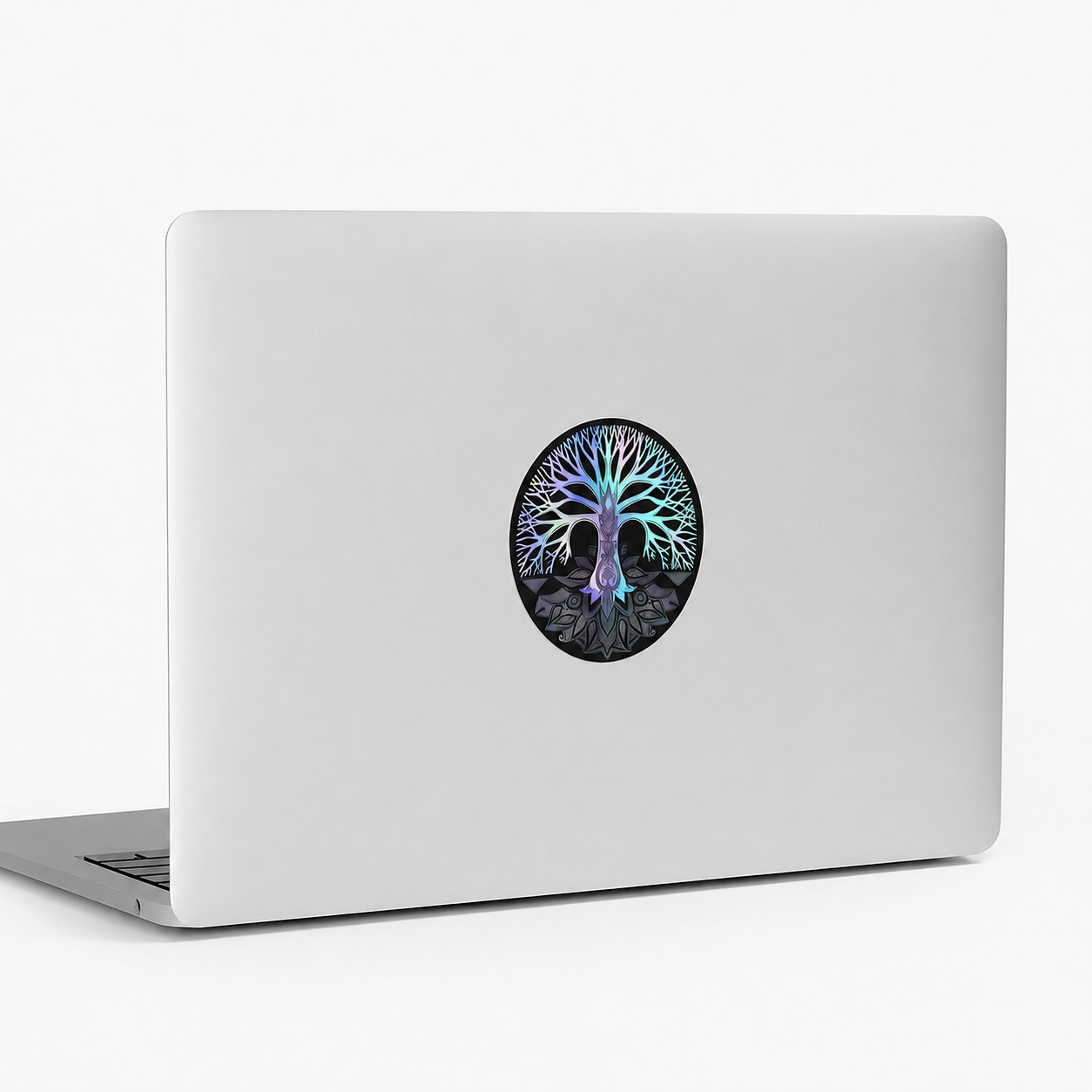 Holographic Lebensbaum Sticker wasserfest für Laptop und Co.
